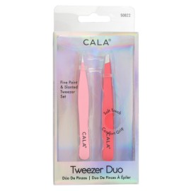 Tweezert Duo Fine Point & Slanted (Coral)