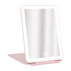 On the go Mini LED Mirror (Pink) / Espejo rosa con luz LED