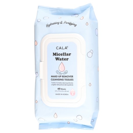 Makeup Remover Cleansing Tissues: Micellar Water (60 sheets)