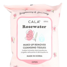 Makeup Remover Cleansing Tissues: Rosewater (30 sheets)