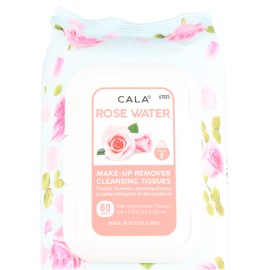 Makeup Remover Cleansing Tissues: Rosewater (60 sheets)