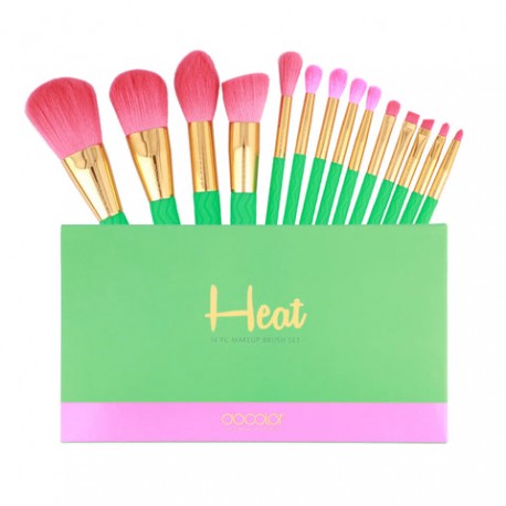 Summer Heat - 14 piece Makeup Brush Set