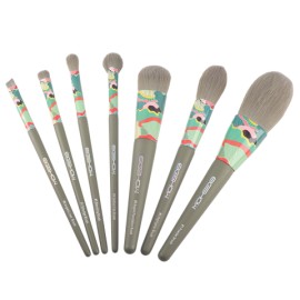 Serie Essential - Kit De 7 Cepillos Verdes Con Cilindro Ecologico