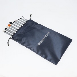 10 PCS Eye Brush Kit - Bright Silver