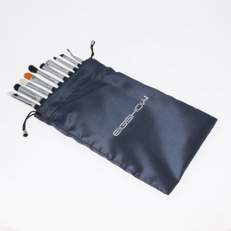 10 PCS Eye Brush Kit - Bright Silver