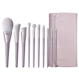 SERIE MORANDI -10 PIEZAS LISTO PARA ENROLLAR CONJUNTO CEPILLOS LILA
