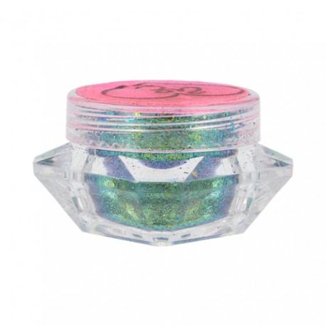 Hojuelas Multicromaticas Camaleonicas Verde con Azul  03