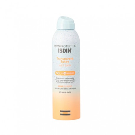 Fotoprotector ISDIN Transparent Spray Wet Skin SPF 50