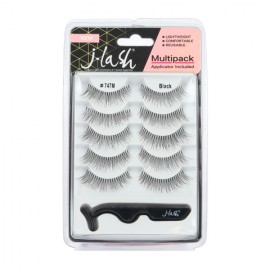 Multipack pestañas J-Lash 747M Black con aplicador