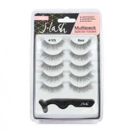 Multipack pestañas J-Lash 747S Black con aplicador