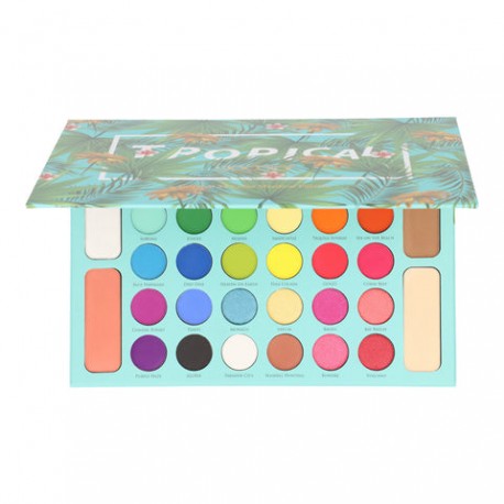 Tropical 34 Color Shadow Palette