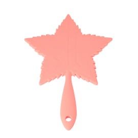 Coral Soft Touch Leaf / Hand Mirror