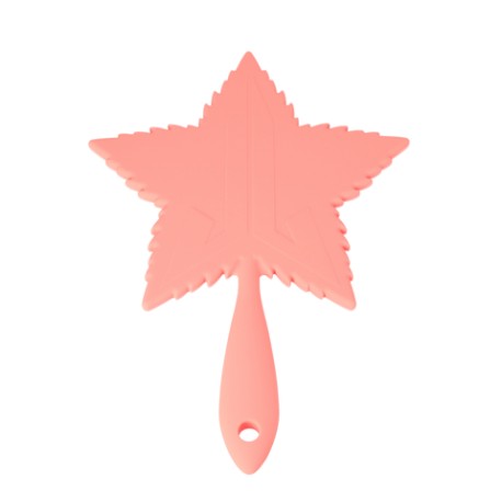 Coral Soft Touch Leaf / Hand Mirror
