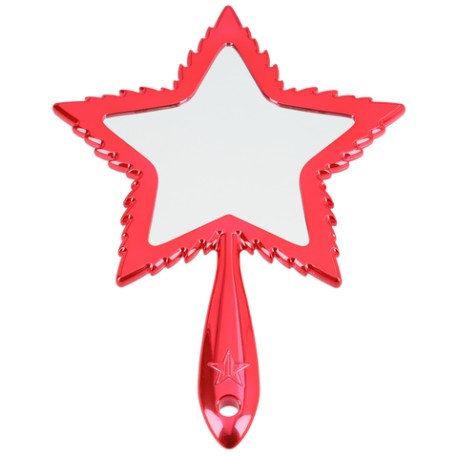 Red Chrome Leaf / Hand Mirror