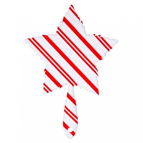 Candy Cane Soft Touch Leaf / Hand Mirror